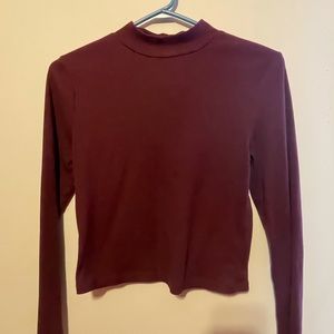 Crop too long sleeve shirt.